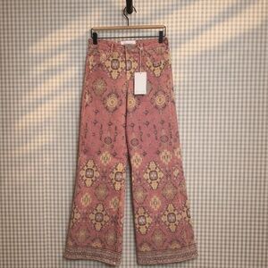 Dear John Micah Wide Leg Jeans – Tibetan Tapestry Print | Size 24 | NWT